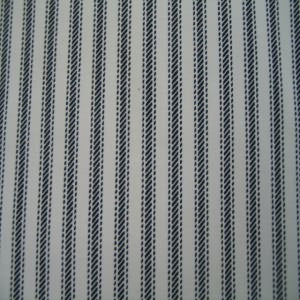 45" Stripe Ticking Dark Navy and White