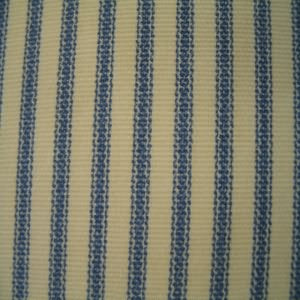 54" Stripe Ticking Blue and Natural
