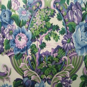 54" Fruit Purple and Blue with White Background