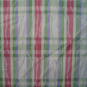 54" Plaid/Stripe Pink, White, Purple and Green