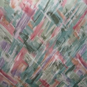 54" Drapery 100% Cotton Splash of Color Pastel Muted