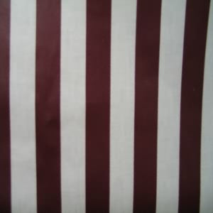54" Stripe Maroon and Ivory