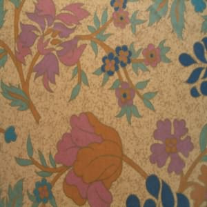 54" Drapery 100% Cotton Floral Multi with Golden Yellow BackgroundCoordinates with DRW-74