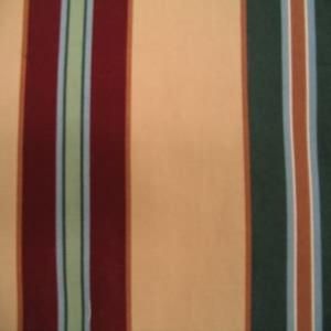 54" Stripe Tan, Burgundy, Green and Blue