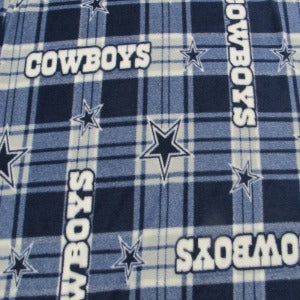 60" Fleece 100% Polyester Dallas Cowboys Plaid #6391D