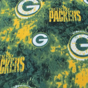 60" Fleece 100% Polyester Greenbay Packers Plaid #6392D