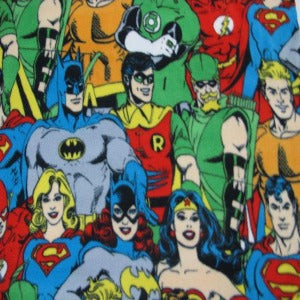 60" Fleece 100% Polyester DC Comic Packed House 323400517A
