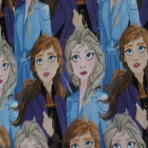 60" Wide 100% Polyester Disney Frozen Elsa and Anna