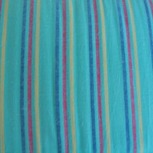 45" Flannel 100% Cotton Stripe Turquoise Moda