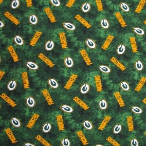 45" Wide Flannel Green Bay Packers Football Team 100% Cotton