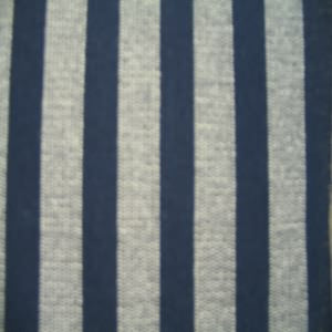 54" Upholstery Stripe Navy and Off White