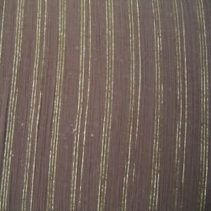 60" Gauze Mettalic 100% Cotton Brown and Gold