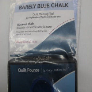 Pounce Pad with Barely Blue Chalk (brush or wash off)