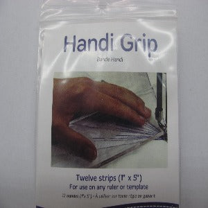Handi Quilter Grip Adhesive Strips: 12 Clear 1-Inch x 5-In