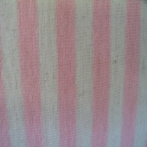 60" Knit Stripe Pink and Ivory