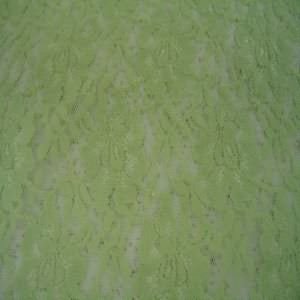 54" Lace Stretch Floral Lime
