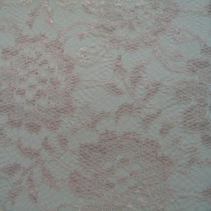 60" Lace 3 inch Flower Pink