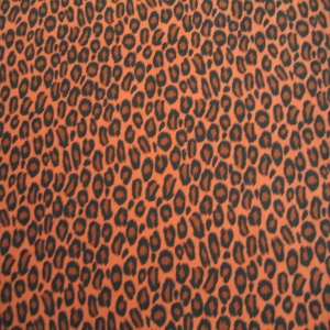 45" Leopard Burnt Orange