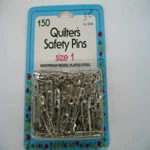 Quilters Safety Pins Size 1 (150/pack)