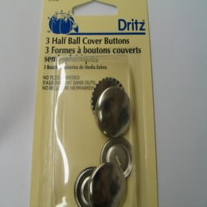 Cover Buttons Half Ball Size 7/8" (3/pack)