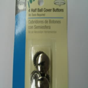 Cover Buttons Half Ball Size 3/4" (4/pack)