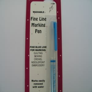 Fabric Marking Pen Fine Line Washable Blue<br>Brands may vary