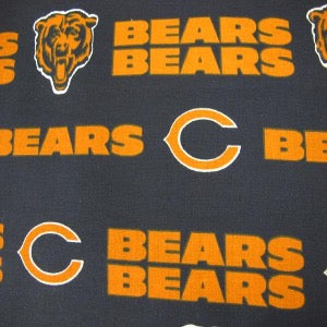 60" Wide NFL Chicago Bears 100% Cotton #6312D