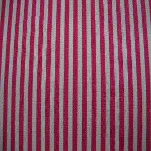 45” Stripe 1/4" 100% Cotton Pink and White