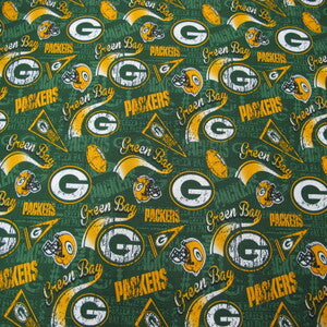60" Wide 100% Cotton NFL Green Bay Packers Retro#148370