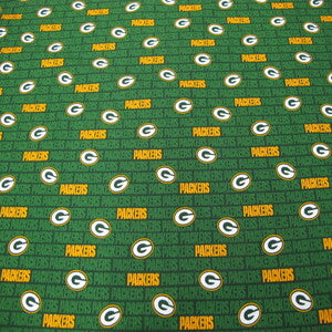60" Wide NFL Green Bay Packers Mini Print 100% Cotton #14494D