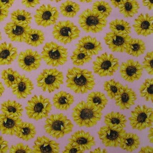 45" Sunflower 100% Cotton Pink