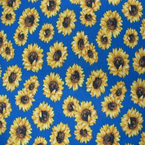 45" Sunflower 100% Cotton Royal