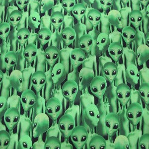 45" Wide Alien Green 100% Cotton