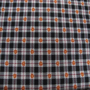 45" Wide 100% Cotton Fabric Traditions Fall Plaid/Leaves