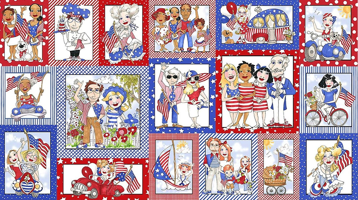 Loralie Designs - US Fabric Panel for Sewing