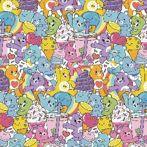 45" Wide 100% Cotton Carebears Packed