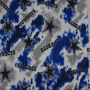 45" Wide 100% Cotton Tie-Dye Dallas Cowboys