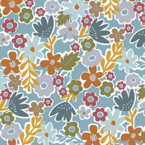 45" Wide Springs Creative Boho Floral Tossed Wilderness Cotton Fabric