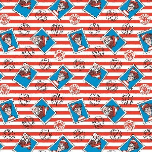 45" Wide Where's Waldo 96180107-01 Multi - Stamp Stripe