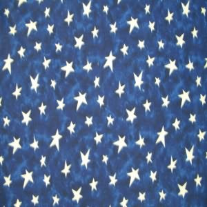 60" Stars Cream with Navy Background 100% Cotton