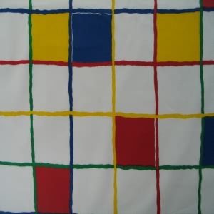 54" Squares Primary Colors 100% Cotton