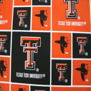 45" Texas Tech 100% Cotton TTU-020