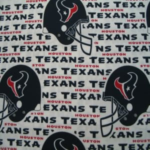 60" Wide NFL Houston Texans 100% Cotton 6188 W