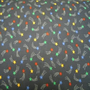 45" Stars Multi with Navy Background 100% Cotton