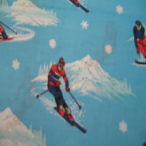 45" Skiing Allover 100% Cotton