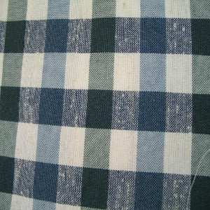 54" Upholstery Plaid Ivory, Green, Blue