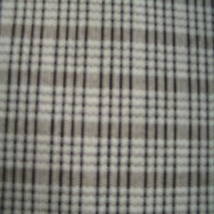 54" Plaid Brown and White