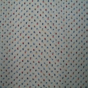 60" Poly Floral Blue and Red with White Background
