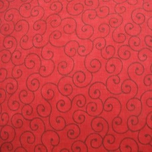 108" Quilt Backing Tilt-A-Whirl Ruby 100% Cotton