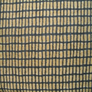 45" Square Blue with Tan Background 100% Cotton